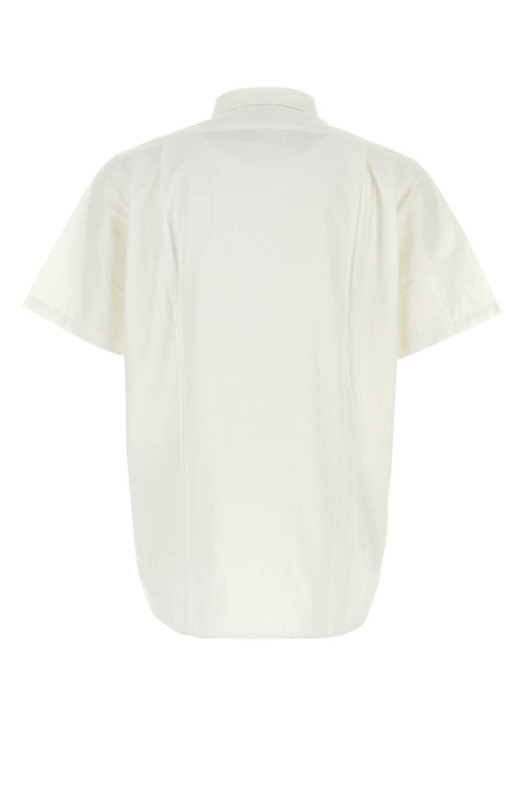 White cotton blend oversize shirt NANAMICA (S26SG088E)