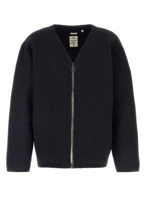 Navy blue knit oversize cardigan Black NANAMICA (S26SJ007E)