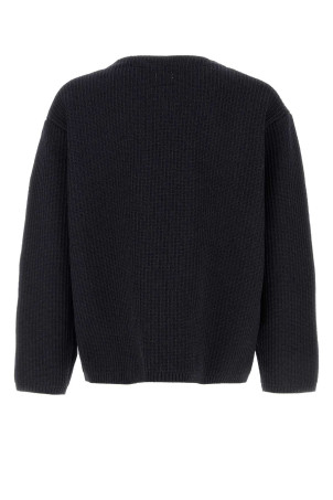 Navy blue knit oversize cardigan Black NANAMICA (S26SJ007E)