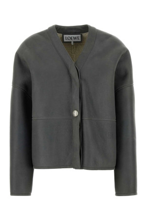 Dark grey shearling jacket Gray LOEWE (S359Y2SL49)