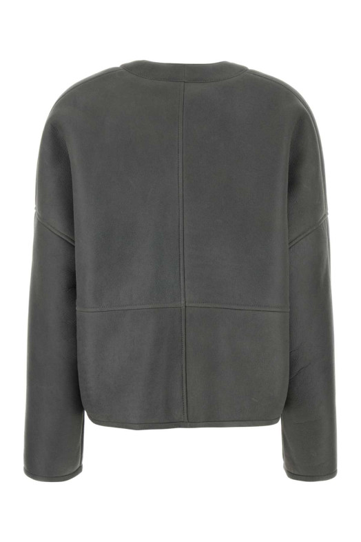 Dark grey shearling jacket Gray LOEWE (S359Y2SL49)