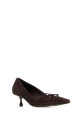 Темно-коричневые замшевые туфли-лодочки Scarlett 50 бордового цвета от JIMMY CHOO (SCARLETT50SUE)