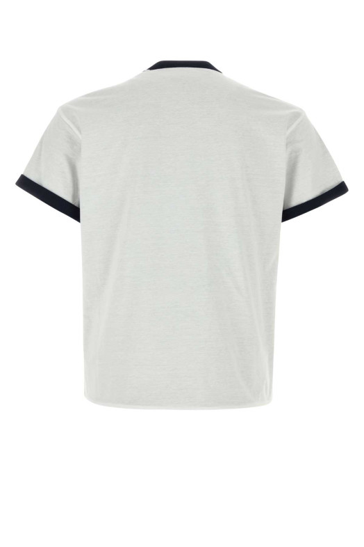 White cotton reversible t-shirt PRADA (UJN960SOOO1801)