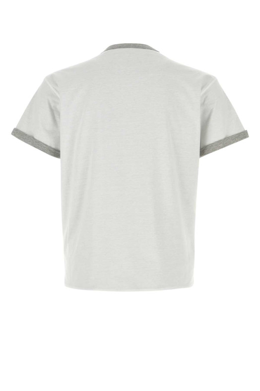 White cotton reversible t-shirt PRADA (UJN960SOOO1801)