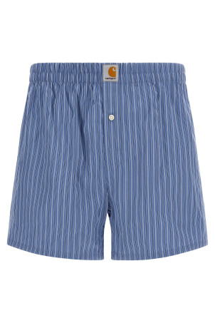 Смугасті бавовняні боксерські шорти, сині CARHARTT WIP I0376003T5XX