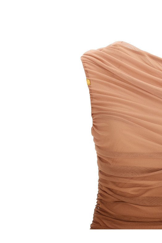 Dégradé tulle dress Brown
