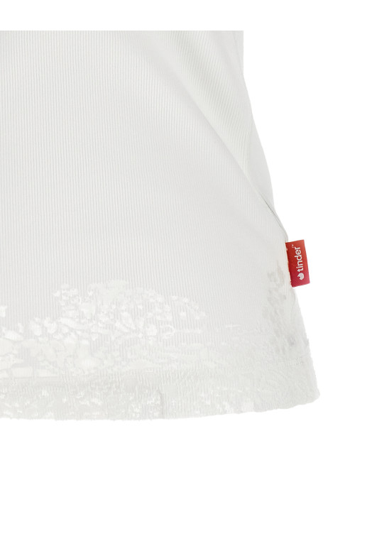 Diesel x Tinder 'Pr-T-Anki-Lace-R' tank top White