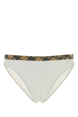 White stretch nylon bikini bottom BURBERRY (8122500)
