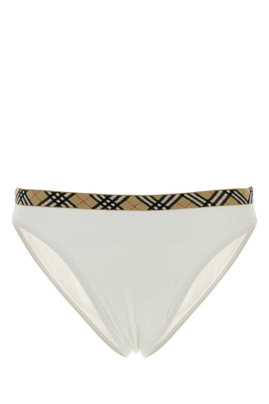 White stretch nylon bikini bottom BURBERRY (8122500)