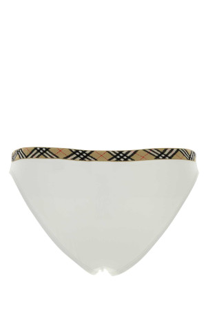 White stretch nylon bikini bottom BURBERRY (8122500)