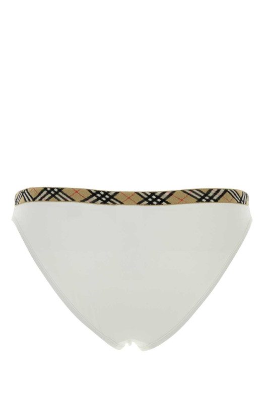 White stretch nylon bikini bottom BURBERRY (8122500)