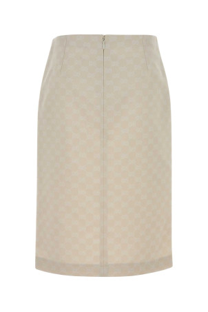 Ivory gabardine skirt GUCCI (851945ZAQXT)