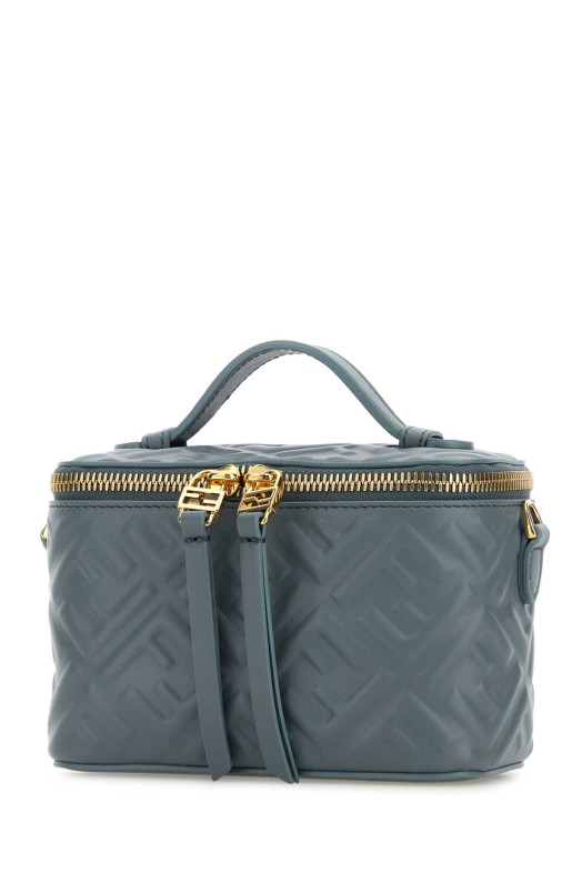 Кожаная сумочка Fendi Vanity цвета «лазурный синий» FENDI (8BS108AAJD)