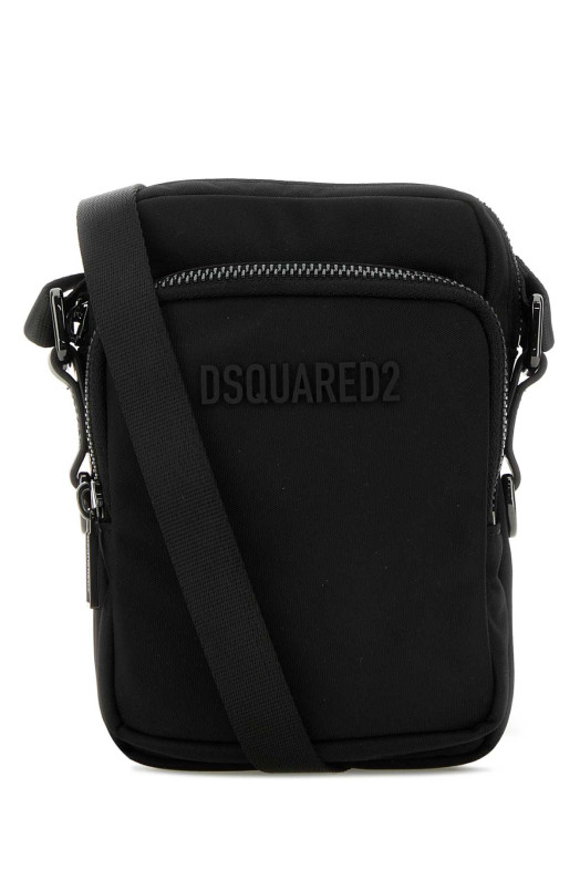 Черная холщовая сумка через плечо Urban от DSQUARED (CBM004816806815) DSQUARED2