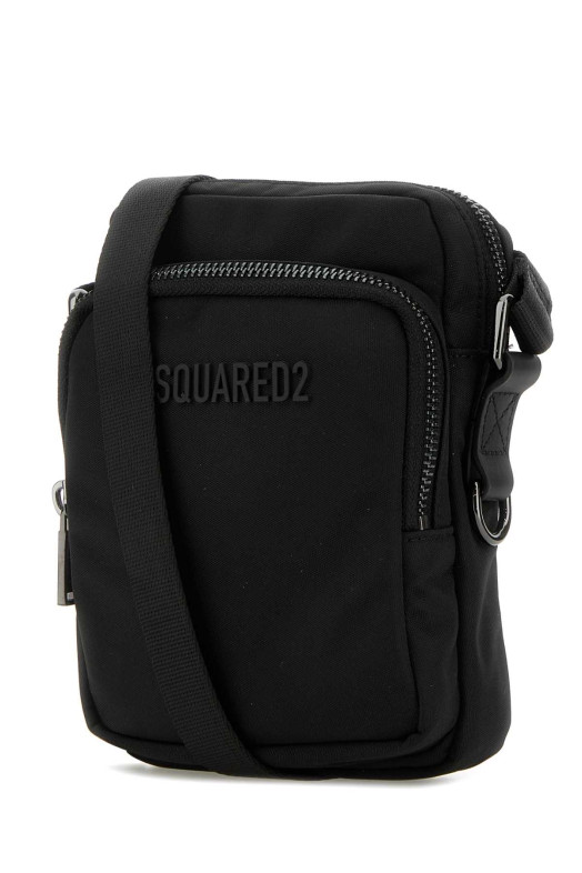 Черная холщовая сумка через плечо Urban от DSQUARED (CBM004816806815) DSQUARED2