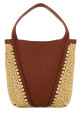 Двухцветная кожано-рафиевая сумка-ведро CHLOE (CH26US812R60) CHLOÉ