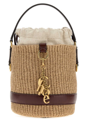 Raffia ChloÃ© Charms bucket bag CHLOE (CH26US941R96)