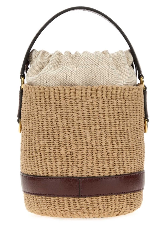 Сумка-ведро CHLOE из рафии с подвесками (CH26US941R96) CHLOÉ