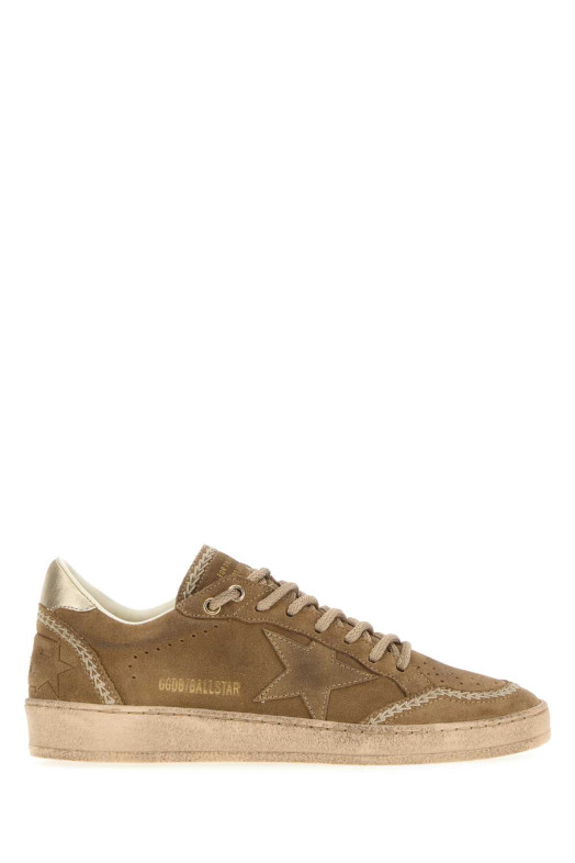 Кроссовки Ball Star из замши цвета «верблюжий» от GOLDEN GOOSE DELUXE BRAND (GWF00117F008707)