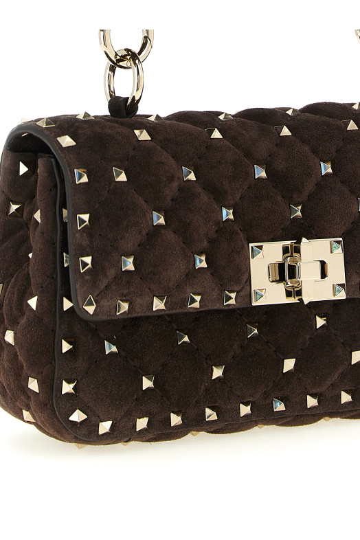Сумка через плечо Valentino Garavani «Rockstud Spike», коричневая W2B0123KQQ0TO