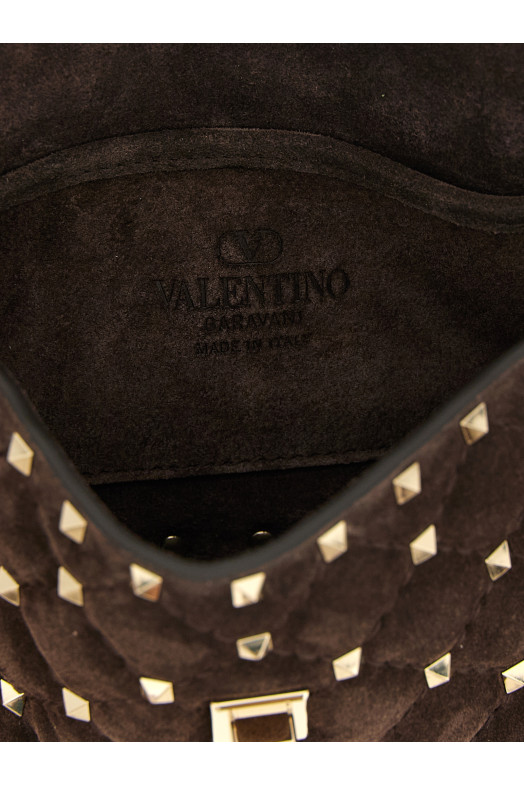 Сумка через плечо Valentino Garavani «Rockstud Spike», коричневая W2B0123KQQ0TO