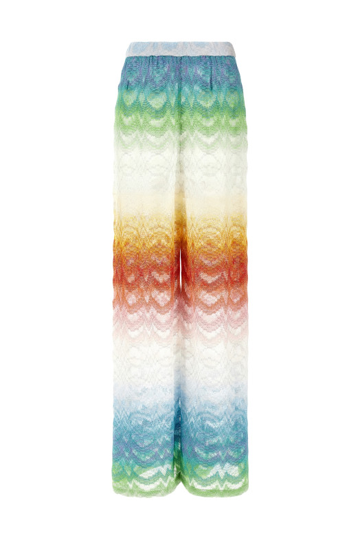 Брюки из вискозы с ламе и теневыми эффектами, разноцветные MISSONI MC25SI01BR014HSM9X1