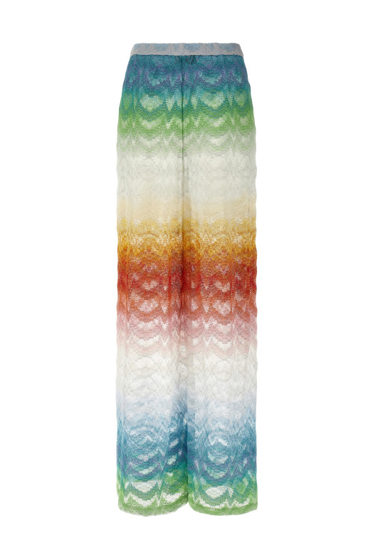 Брюки из вискозы с ламе и теневыми эффектами, разноцветные MISSONI MC25SI01BR014HSM9X1