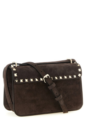 Valentino Garavani 'Rockstud' small shoulder bag Brown