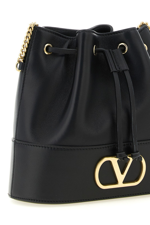 Valentino Garavani «VLogoSignature» мини-сумка-ведро, черная W2P0T83AWD0NO