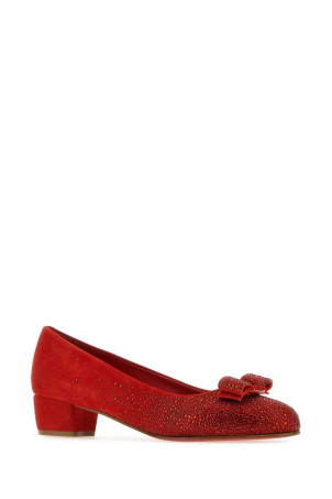 Red suede Vara pumps SALVATORE FERRAGAMO (01F6097615071C)