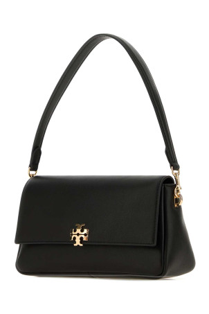 Black leather small  Charlie shoulder bag TORY BURCH (180725)