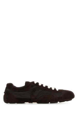 Brown suede and Re-Nylon Montecarlo Re-Edition 2005 sneakers PRADA (1E247OFD010D7C)