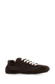 Кроссовки PRADA Montecarlo Re-Edition 2005 из коричневой замши и материала Re-Nylon (1E247OFD010D7C)