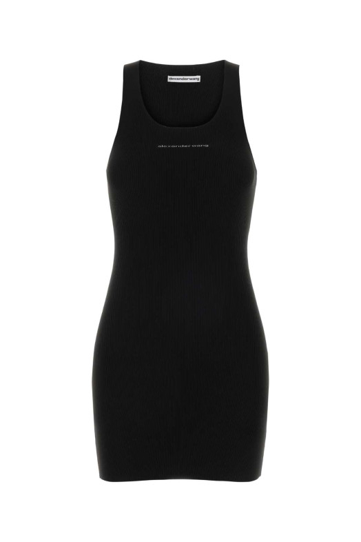 Black stretch nylon mini dress ALEXANDER WANG (1KC3266024)