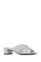White leather mules Black PRADA (1XX788F0353A9S)