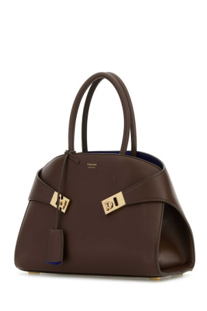 Brown leather small Hug handbag SALVATORE FERRAGAMO (215608771867)