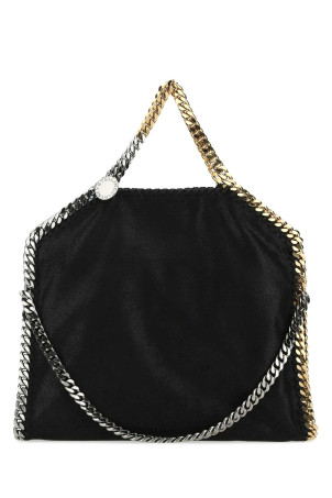 Black shaggy deer Falabella Fold Over handbag Black STELLA McCARTNEY (234387W70001)