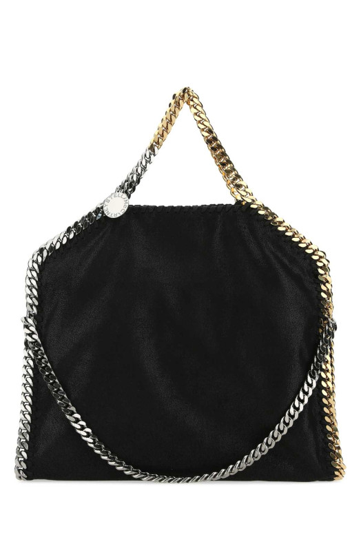 Black shaggy deer Falabella Fold Over handbag Black STELLA McCARTNEY (234387W70001)