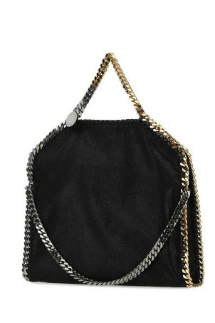 Black shaggy deer Falabella Fold Over handbag Black STELLA McCARTNEY (234387W70001)