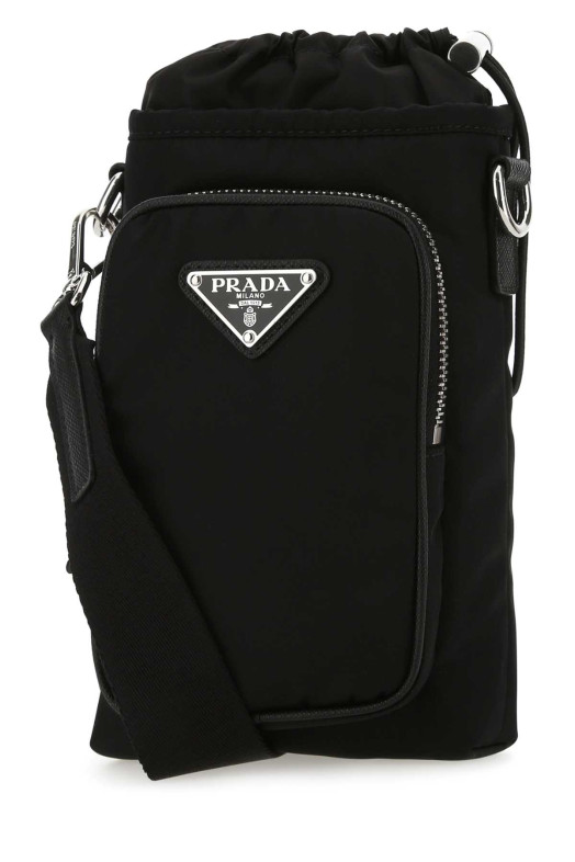Black Re-Nylon phone caso Black PRADA (2ZH1552DMI)