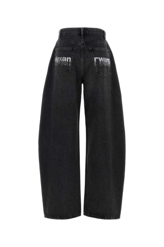Black denim wide-leg jeans Black ALEXANDER WANG (4DC1264112)