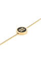 Gold metal bracelet Black MIU MIU (5IB6322F6T)