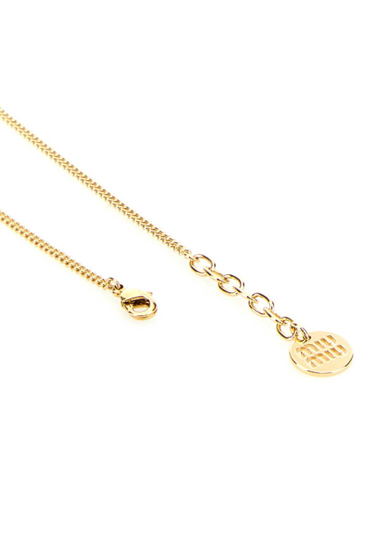 Gold metal bracelet Black MIU MIU (5IB6322F6T)