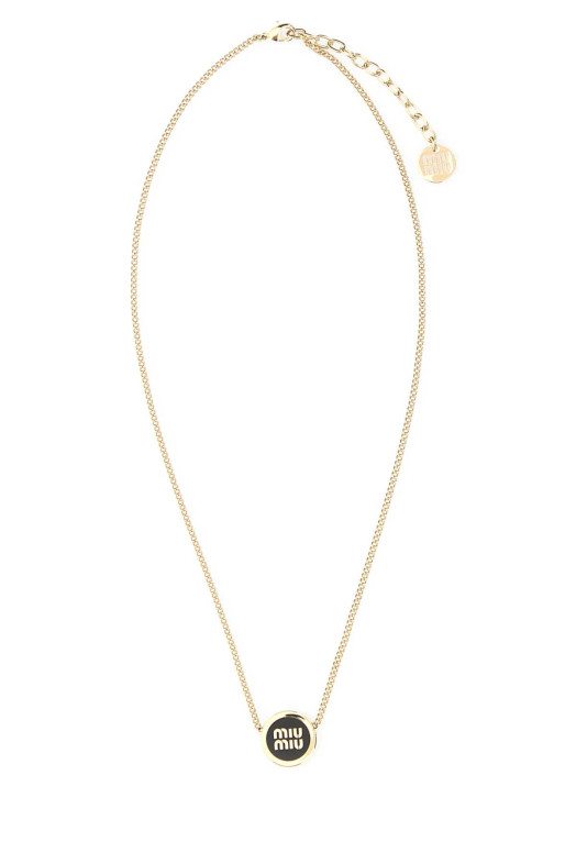 Золотое колье Black MIU MIU (5IC0962F6T)