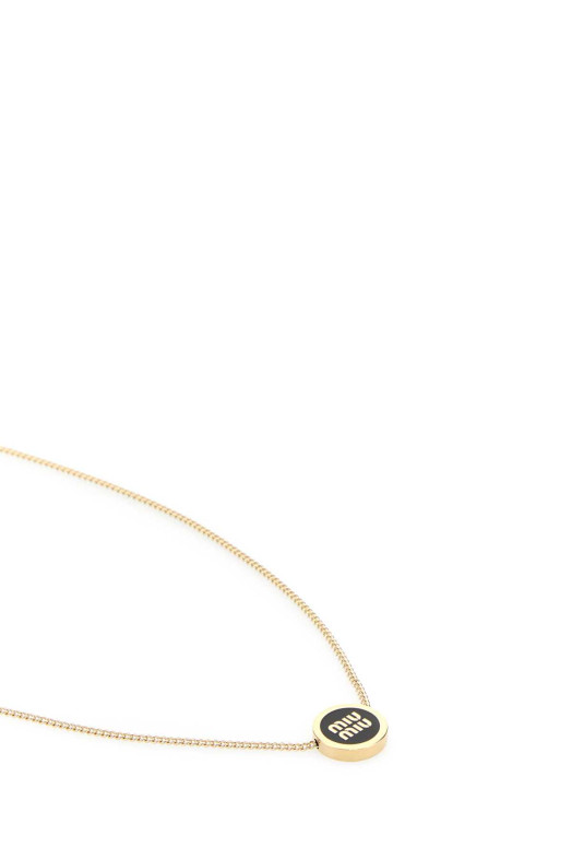 Золотое колье Black MIU MIU (5IC0962F6T)
