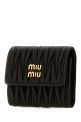Black leather wallet Black MIU MIU (5MH058AFPP)