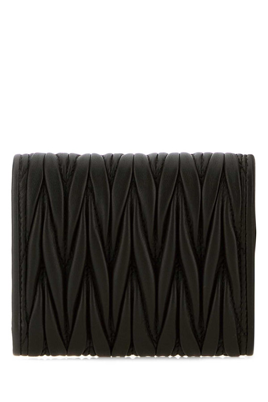 Black leather wallet Black MIU MIU (5MH058AFPP)