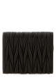 Black leather wallet Black MIU MIU (5MH058AFPP)