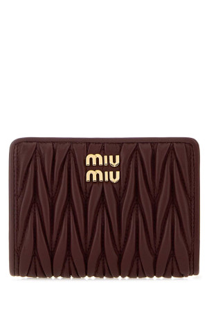 Burgundy leather wallet MIU MIU (5ML075AFPP)