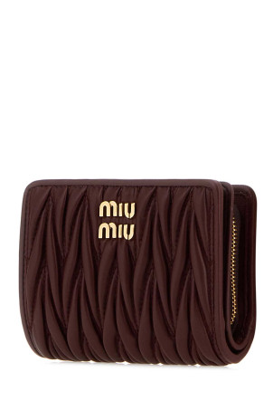Burgundy leather wallet MIU MIU (5ML075AFPP)